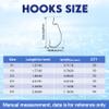 Eupheng Offset EWG Worm Hooks for Bass Fishing, Wide Gap Hooks for Texas Rig, Soft Plastic Baits, Freshwater & Saltwater, Sizes #4 to 5/0 view 4