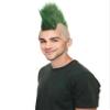 BC GOODS BY Adult Mens Mohawk Wig, Cosplay & Halloween Celebrity Wig, Bald Cap Design, Flame-Retardant Synthetic Fiber -Color Green view 1
