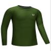 G Gradual Boys Youth Compression Shirt Long Sleeve Football Baseball Undershirt Quick Dry Sports Base Layer for Boy(Green,XS) view 1
