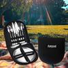 Aaspad Full Size Stainless Steel Dishes & Utensils Sets Outdoor Camping Mess Kits Flatware Picnic Silverware Cutlery Kits Carrier Case Packed of 2 Forks,2 Spoons,1 Serrated Knife,1 Food Clip,2 Plates view 3