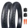 BALINGE 2 Pack 26x3.0 Fat Bike Tires ebike Tires Mountain Bike Heavy Duty High-Performance Wear-Resistant E-Bike Mountain Snow Bike Tire 26 x 3 Fat tireBlack (2 Tires + 2 Tubes + 2 levers) view 1