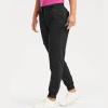 Running Zipper Pockets Jogger Scrubs for Women Comfy Drawstring High Waisted Cargo Joggers with Pockets Lightweight Workout Hiking Pants Scrubs Pants for Women Tall Women's Joggers with Pockets Black view 2