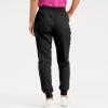 Running Zipper Pockets Jogger Scrubs for Women Comfy Drawstring High Waisted Cargo Joggers with Pockets Lightweight Workout Hiking Pants Scrubs Pants for Women Tall Women's Joggers with Pockets Black view 3