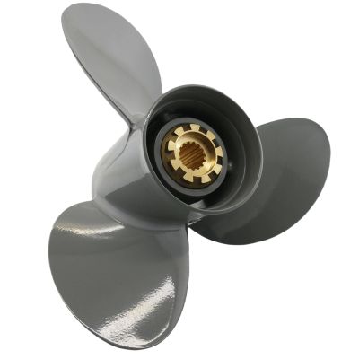 PETUSI Boat Propeller 13 1/2x15 13 1/4x17 13 3/4x13 13x19 13x21 14x11 14x9 for Honda BFP 60 BF 75 90 115 130 HP Outboard Engines, 15 Spline Aluminum Boat Motor Props, 3-Blade 4-Blade (13 3/4x13)