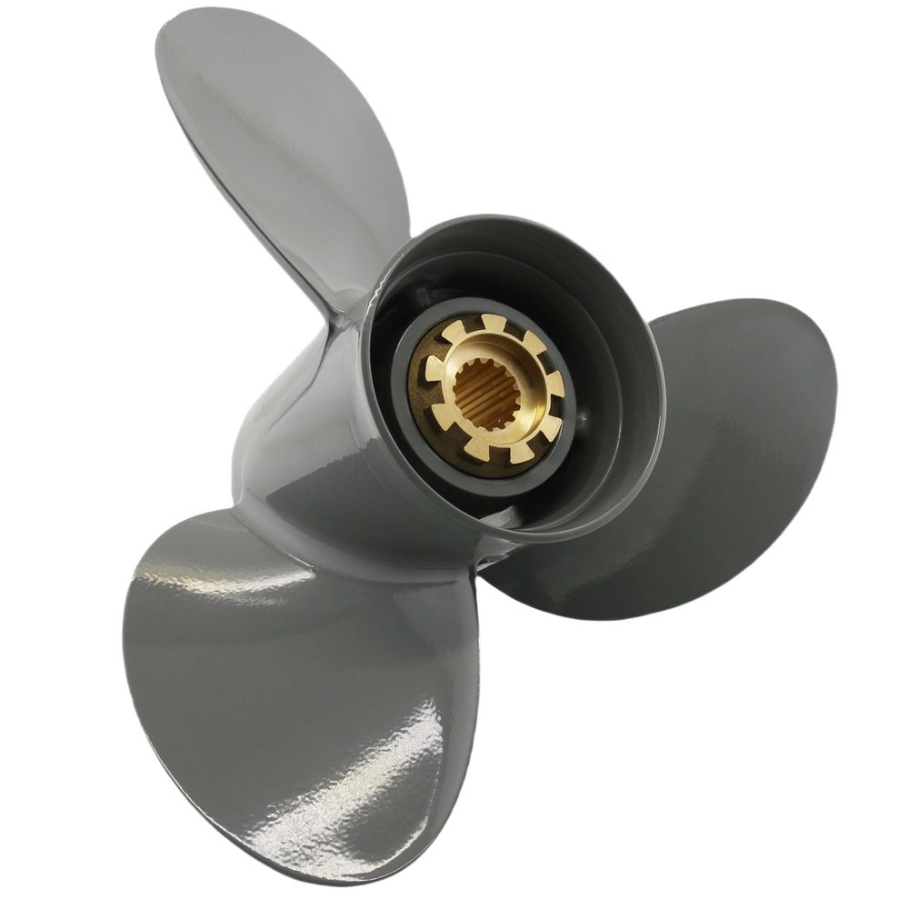 PETUSI Boat Propeller 13 1/2x15 13 1/4x17 13 3/4x13 13x19 13x21 14x11 14x9 for Honda BFP 60 BF 75 90 115 130 HP Outboard Engines, 15 Spline Aluminum Boat Motor Props, 3-Blade 4-Blade (13 3/4x13)