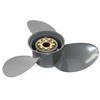 PETUSI Boat Propeller 13 1/2x15 13 1/4x17 13 3/4x13 13x19 13x21 14x11 14x9 for Honda BFP 60 BF 75 90 115 130 HP Outboard Engines, 15 Spline Aluminum Boat Motor Props, 3-Blade 4-Blade (13 3/4x13) view 2