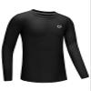G Gradual Boys Youth Compression Shirt Long Sleeve Football Baseball Undershirt Quick Dry Sports Base Layer for Boy(Black,S) view 1