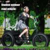 Sarkoyar Adult Tricycle 7 Speed,Adult Trikes 20 Inch 3 Wheel Bikes Tricycle for Adults with Double Disc Brake & Cargo Basket,Beach Ccruiser Bike for Seniors Women Men view 3