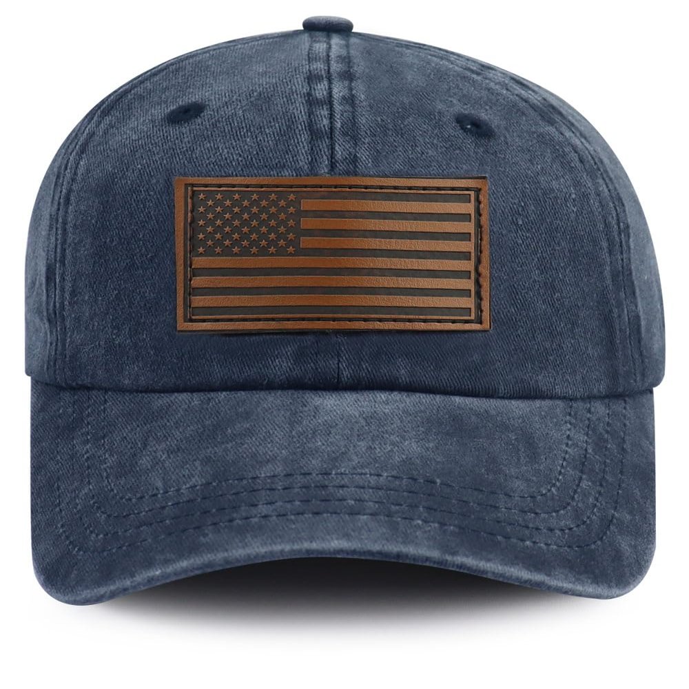 American Flag Hat for Men Women, 4th of July Decorations, USA Accessories Patriotic Baseball Cap, Veteran Birthday Gifts for Grandpa Papa Dad Mom Mama Navy