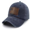 American Flag Hat for Men Women, 4th of July Decorations, USA Accessories Patriotic Baseball Cap, Veteran Birthday Gifts for Grandpa Papa Dad Mom Mama Navy view 2