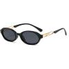 helena Trendy Small Retro Oval Women Sunglasses Vintage Round punk Women Sunglasses Fashion Ladies Shades S68 (C1) view 1