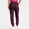 Baggy Cinch Bottom High Waisted Scrub Pants for Women Jogger Style Loose Fit Drawstring Cargo Jogger Pants Stretchy Yoga Pants with Pockets Womens Jogger Pants Yoga Women Joggers with Pockets Wine view 4