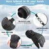 Azarxis Kids Snow Gloves Winter Ski Warm Glove Windproof Thermal Gloves for Boys Girls Cold Weather Outdoor Sports (NavyBlue, 6-8 Years) view 3
