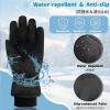 Azarxis Kids Snow Gloves Winter Ski Warm Glove Windproof Thermal Gloves for Boys Girls Cold Weather Outdoor Sports (NavyBlue, 6-8 Years) view 4
