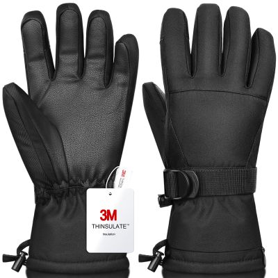 Odtmger Ski Gloves,Winter Waterproof & Warm Snow Gloves for Parent Child Kids-Skiing,Cycling,Motorcycle,Running