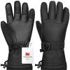 Odtmger Ski Gloves,Winter Waterproof & Warm Snow Gloves for Parent Child Kids-Skiing,Cycling,Motorcycle,Running view 1
