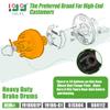 10L0L Golf Cart Split Brake Drum & Rear Wheel Hub Assembly for EZGO TXT 1982-Up Models Electric Golf Cart, Heavy Duty, Replace OEM 19186-G1, 615604, 604112 view 2