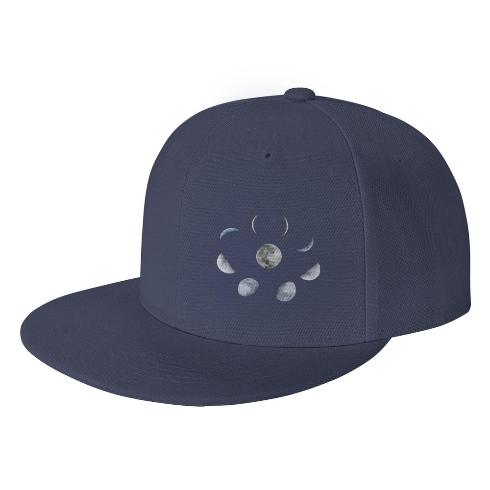 BXDEOOPWE Moon Phases Space Outdoor Baseball Cap and Running Cap Navy Blue
