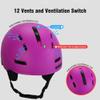 DKONI Ski Helmet for Adults Snowboard Helmet Men Women Youth Certified Snow Sports Helmet for Skiing Snowboarding (Purple, Medium: 21.2-22.5 inch (54-58cm)) view 4