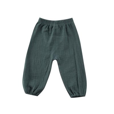 Kutterild Toddler Baby Girls Boys Checkered Pants Elastic Waistband Cute Casual Loose Bloomers Long Trousers Pull On Joggers (Green a, 3-4 Years)
