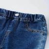 Xnihocha Kids Girls Flared Jeans Elastic Waistband Casual Slim Fit Bell Bottom Denim Pants Blue 7-8 Years view 4