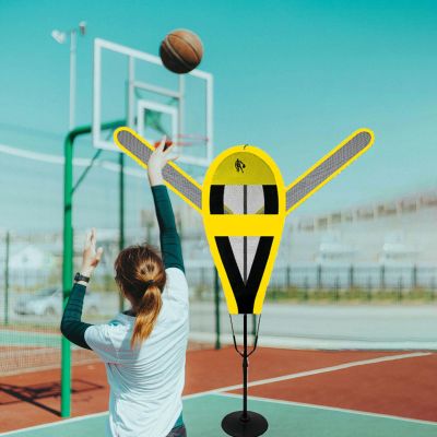XQZMZSCP Basketball Training Defender Dummy, Portable Basketball Sports Training Equipment with Moveable Hands & Round Base