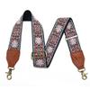 LEMEDE Purse Strap,2" Leather End Shoulder Strap Adjustable Replacement,Retro Jacquard Multi-pattern Crossbody Bag Straps view 1
