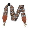 Purse Strap,2" Leather End Shoulder Strap Adjustable Replacement,Retro Jacquard Multi-pattern Crossbody Bag Straps view 1