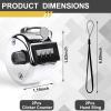 2PCS Premium One Hand Counter Clicker, Silver Metal Clicker Counter, Manual Mechanical People Counter Clicker with Nylon Lanyard, 4-Digit Number Count Tally Counter Clicker for Golf, Lap & Row Etc. view 2