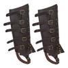 ITODA Medieval Boot Covers for Halloween PU Leather Pirate Costume Punk Renaissance Halloween Cosplay Men's Knight Leg Guard view 3