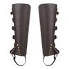 ITODA Medieval Boot Covers for Halloween PU Leather Pirate Costume Punk Renaissance Halloween Cosplay Men's Knight Leg Guard view 4