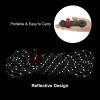 PATIKIL 4mm Tent Rope, 6 Pack 6.5ft Reflective Guyline Cord Tied Downs Rope Paracord Cord Camping Ropes with Red Aluminum Cord Adjusters for Camping Hiking Tent, Olive Green view 3