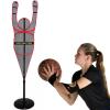 XQZMZSCP Portable Defender Practice Dummy for Basketball, Adjustable Freestanding Training Mannequin for Dribbling Shooting Passing (Red) view 1