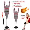XQZMZSCP Portable Defender Practice Dummy for Basketball, Adjustable Freestanding Training Mannequin for Dribbling Shooting Passing (Red) view 3