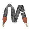 LEMEDE Purse Strap,2" Leather End Shoulder Strap Adjustable Replacement,Retro Jacquard Multi-pattern Crossbody Bag Straps view 1