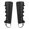ITODA Medieval Boot Covers for Halloween PU Leather Pirate Costume Punk Renaissance Halloween Cosplay Men's Knight Leg Guard view 4