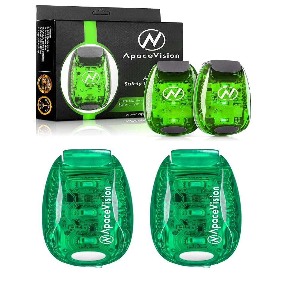 (2 Pack) - LED Safety Lights + EverLightFX USB Safety Lights