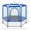 Merax Trampoline for Kids 55" Toddlers Trampoline 4.5 FT Indoor & Outdoor Small Toddler Trampoline Baby Trampoline Recreational Trampolines with Enclosure Net and Balls, Blue view 2