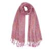 Ciormis Paisley Pashmina Scarf- Rose Pink Silky Paisley Pashmina Shawls for Women Evening Dresses(Style7-Rose Pink) view 1