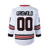 #00 Griswold Movie Hockey Jersey Stitched Men's X-Mas Christmas Jerseys (US, Alpha, Medium, Regular, Regular, White) view 3