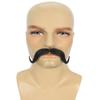 BC GOODS BY Men's Realistic Imperial Handlebar Mustache  Thick Self Adhesive Human Hair  Fake Facial Accessory for Cosplay, Roleplay, Parties & Events - Black view 2