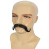 BC GOODS BY Men's Realistic Imperial Handlebar Mustache  Thick Self Adhesive Human Hair  Fake Facial Accessory for Cosplay, Roleplay, Parties & Events - Black view 3