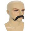 BC GOODS BY Men's Realistic Imperial Handlebar Mustache  Thick Self Adhesive Human Hair  Fake Facial Accessory for Cosplay, Roleplay, Parties & Events - Black view 4