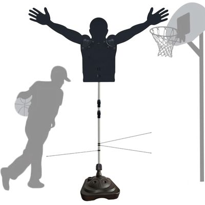 XQZMZSCP Basketball Defender Dummy Training Mannequin with Dribble Sticks, Height Adjustable Shooting Trainer w/Water Filled Base (S)