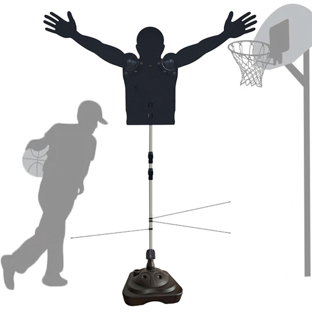 XQZMZSCP Basketball Defender Dummy Training Mannequin with Dribble Sticks, Height Adjustable Shooting Trainer w/Water Filled Base (S)