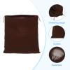 PATIKIL Large Velvet Bags With Drawstrings, 5 Pack 14 x 14 Inch Hair Dryer Bag Treat Bag Dust Bag Hotel Storage Bag for Travel Luggage Packing, Brown view 3