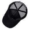 ANKOMINA Women's Sparkly Sequin Butterfly Baseball Cap Trucker Mesh Ponytail Cap Shiny Casual Sports Sun Hat Black view 4