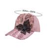 ANKOMINA Women's Sparkly Sequin Butterfly Baseball Cap Trucker Mesh Ponytail Cap Shiny Casual Sports Sun Hat Pink view 4