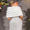 GORAIS Women Wedding Faux Fur Shawl and Wrap Bridal Winter Fur Stole Shrug for Brides and Bridesmaids view 2