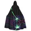 SDEGTHO Laser Lights Adult Hooded Cloak Cape Halloween Witch Costume For Men And Women Cosplay Costumes view 1